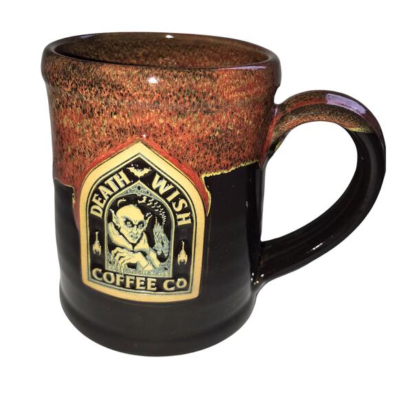 Death Wish Nosferatu Limited Edition Deneen Pottery Mug NEW 1365/4000 - Picture 4 of 10